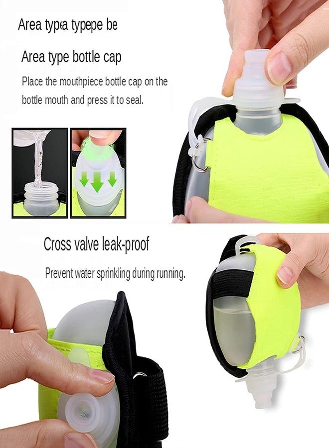 Prachit Portable Mini Wrist Water Bottles Sports Water Bottle Creative Fluorescent Color Handheld Water Bottle Outdoors Running Cycling Climbing and Gym Outdoor Activity - 200 ML - Image 5